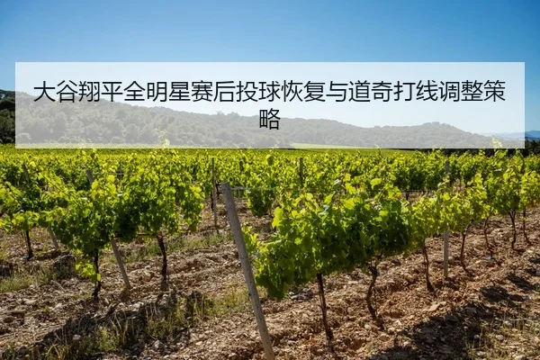 大谷翔平全明星赛后投球恢复与道奇打线调整策略